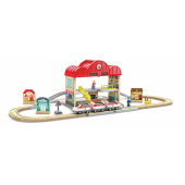 Portable Train Station Set.